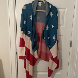 Tasha Polizzi American Flag Cardigan